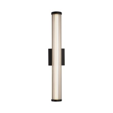 Golden 5590-OWL24 BLK - Golden Lighting Rodara Integrated LED 24in Outdoor Wall in Matte Black